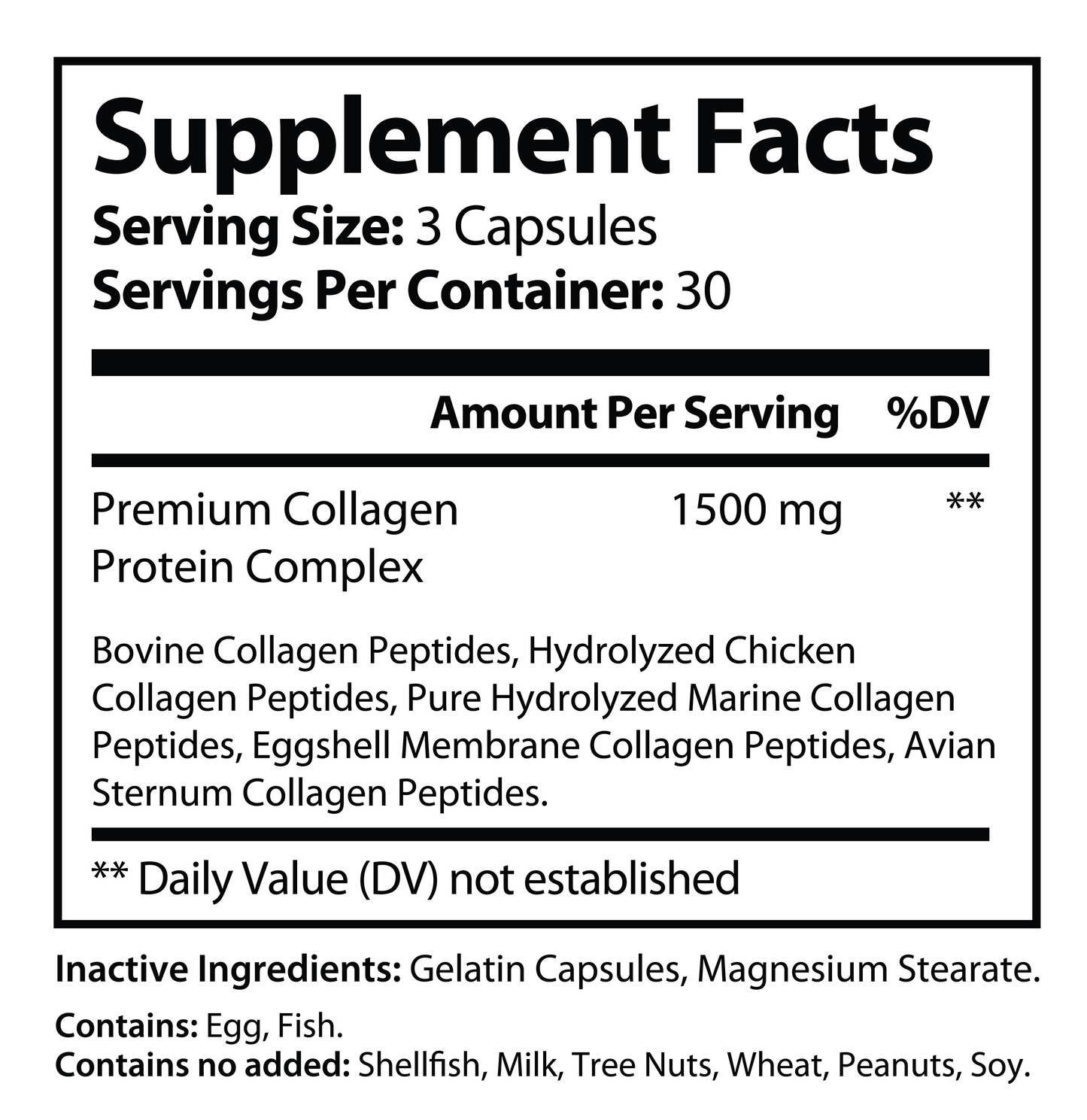 Multi Collagen Protein - Types I, II, III, V, X