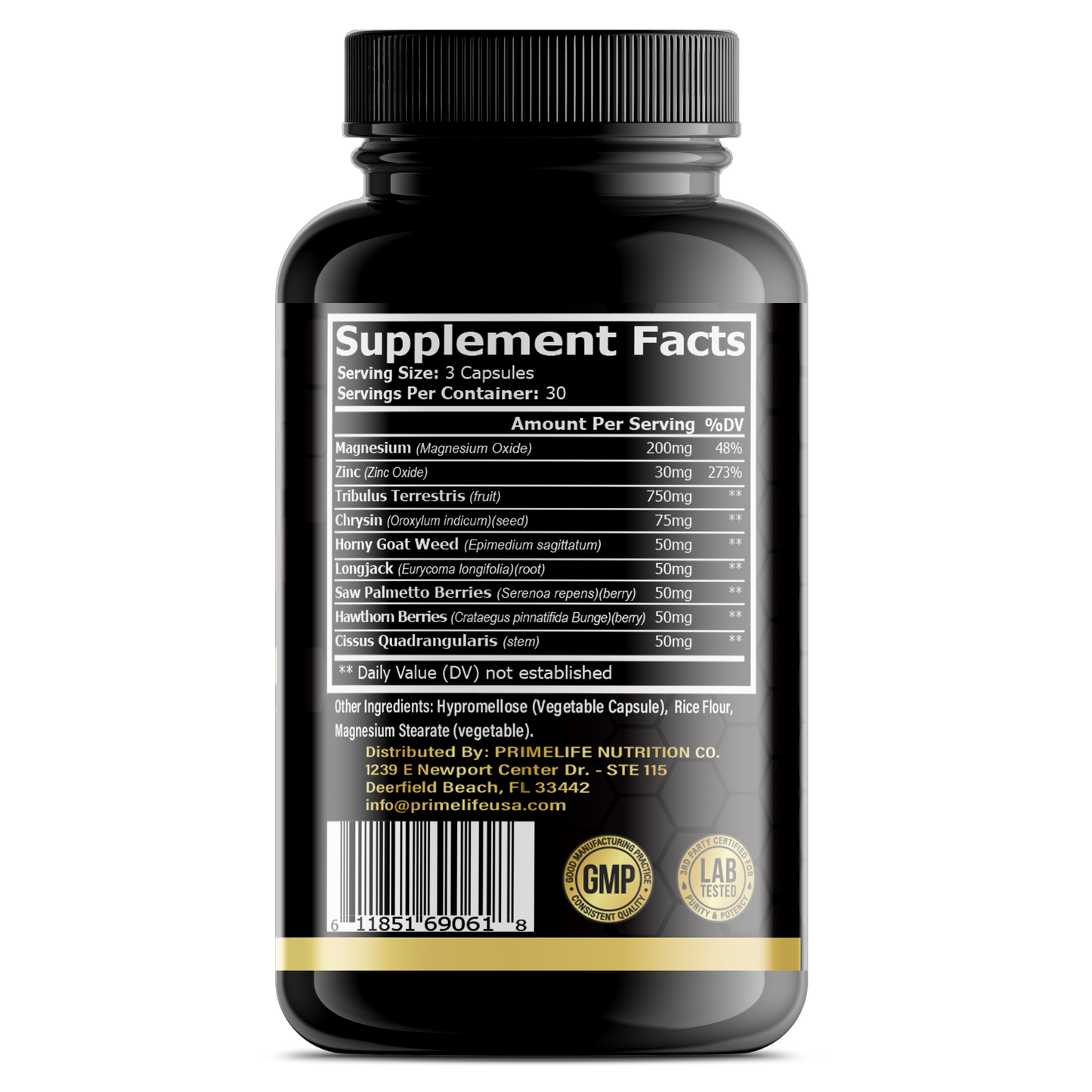 Testo-Up Testosterone Booster for Men, Male Enhancement Pills, Energy, Libido 90 Capsules