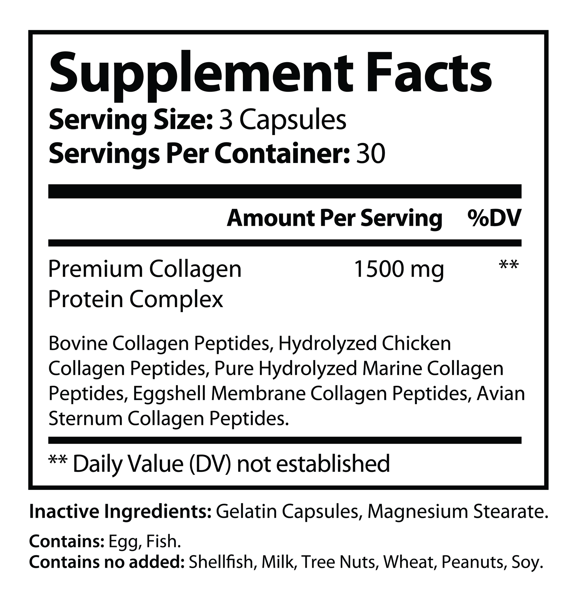 Multi Collagen Protein - Types I, II, III, V, X