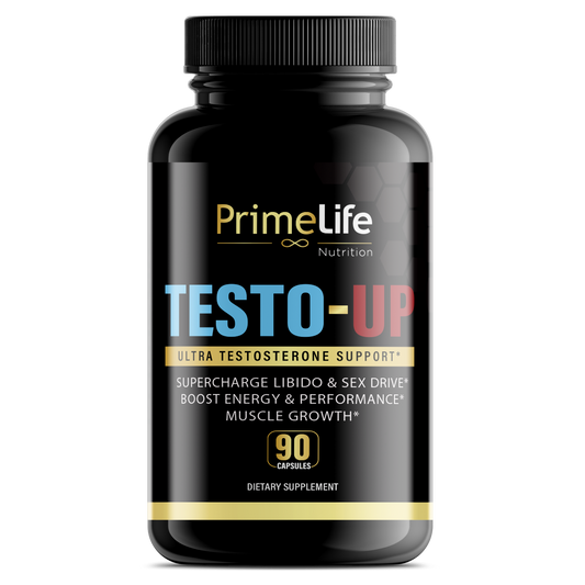 Testo-Up Testosterone Booster for Men, Male Enhancement Pills, Energy, Libido 90 Capsules